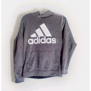 Adidas Size S Mens Pullover Hoodie Climawarm Hood Sweatshirt Gray FS0022 APU005